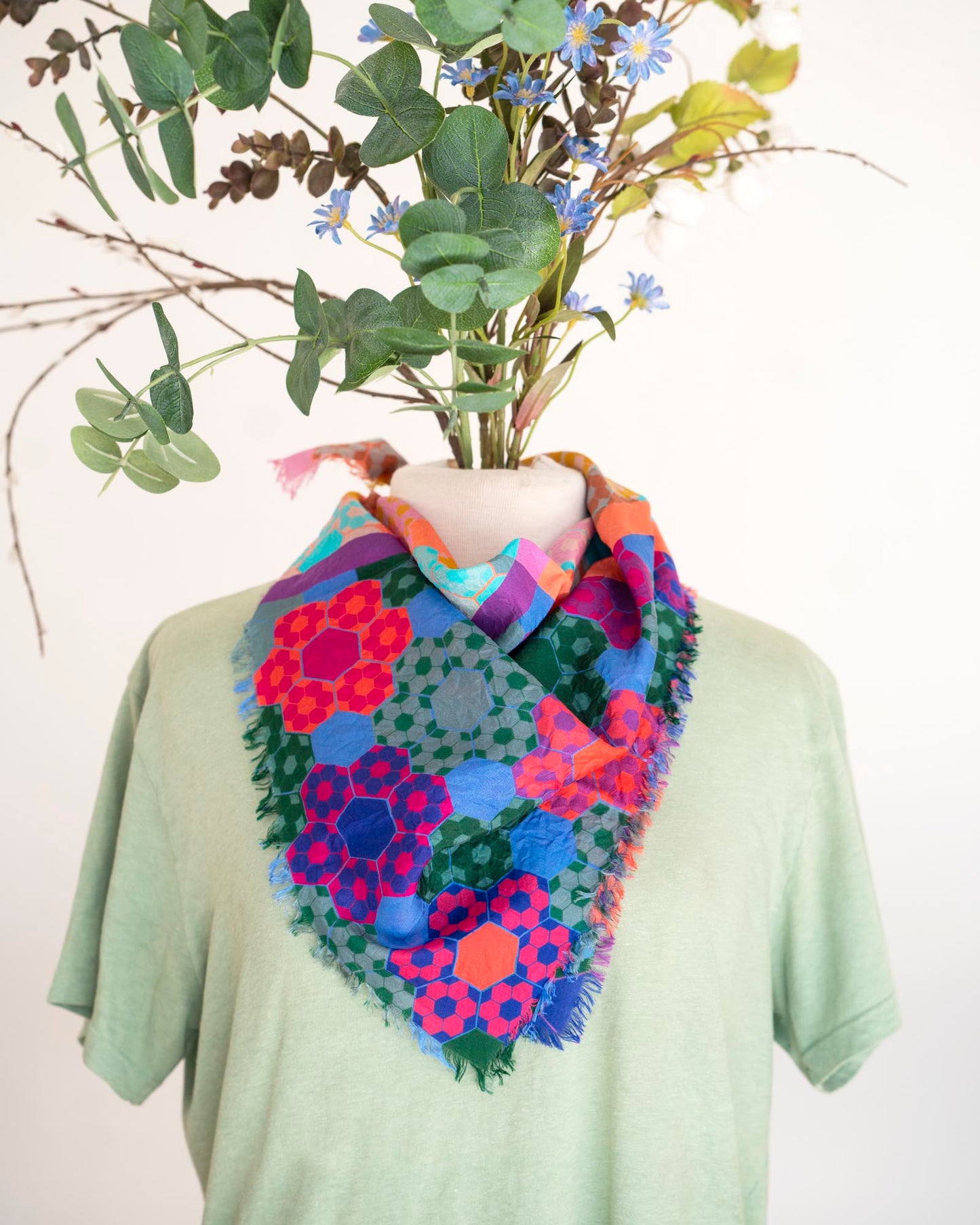 Summer in the Desert Silk Bandana Scarf - EPP