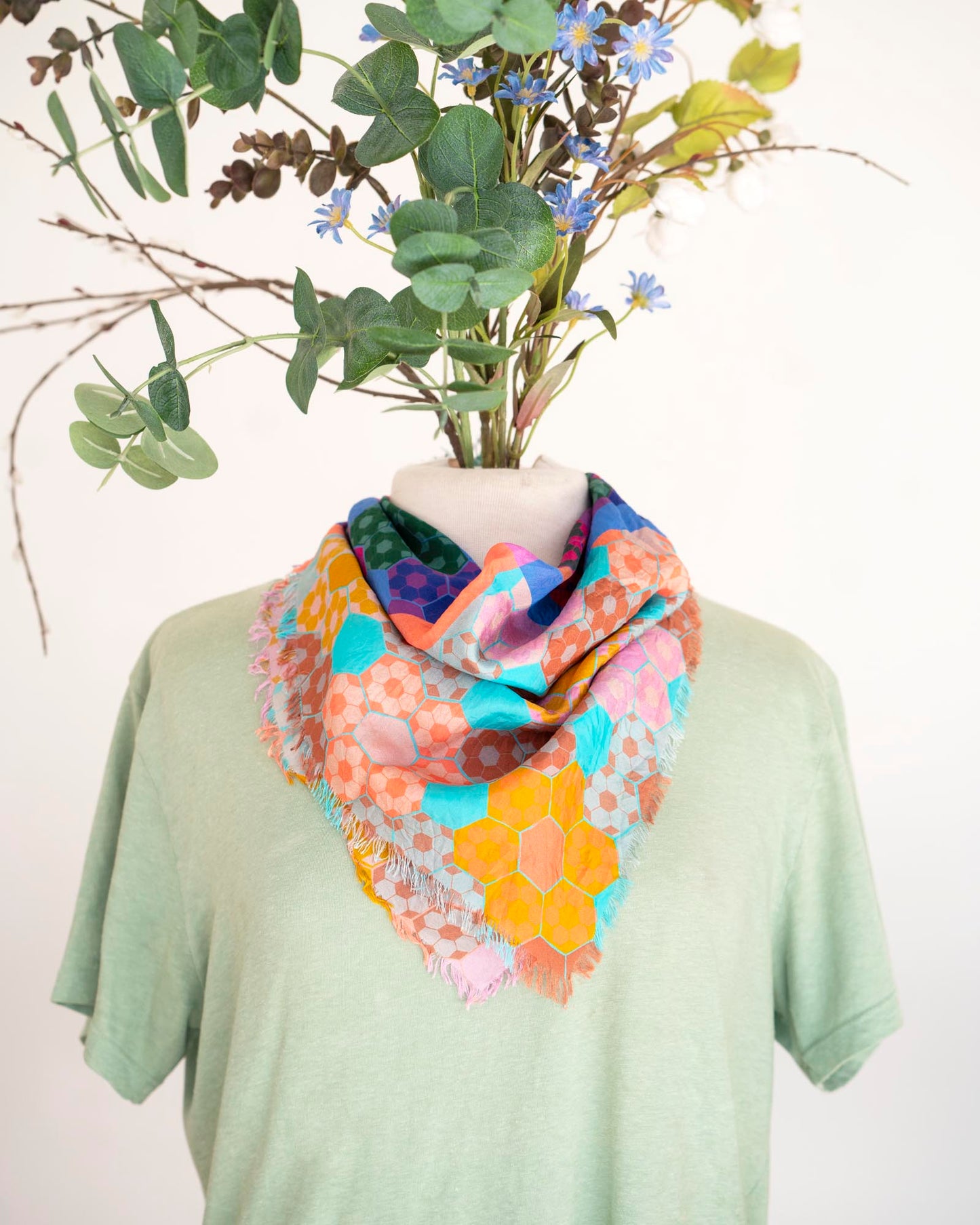 Summer in the Desert Silk Bandana Scarf - EPP