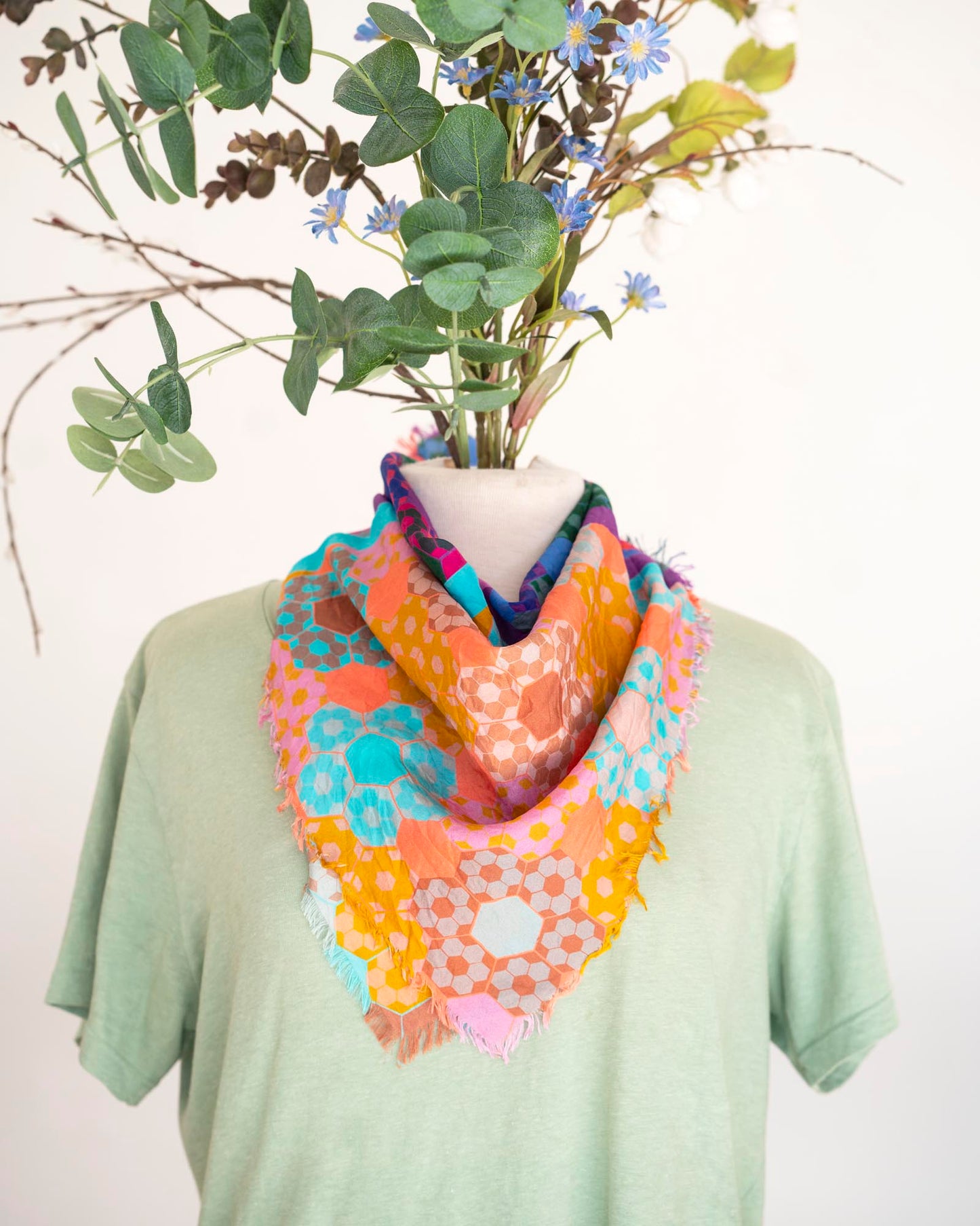 Summer in the Desert Silk Bandana Scarf - EPP