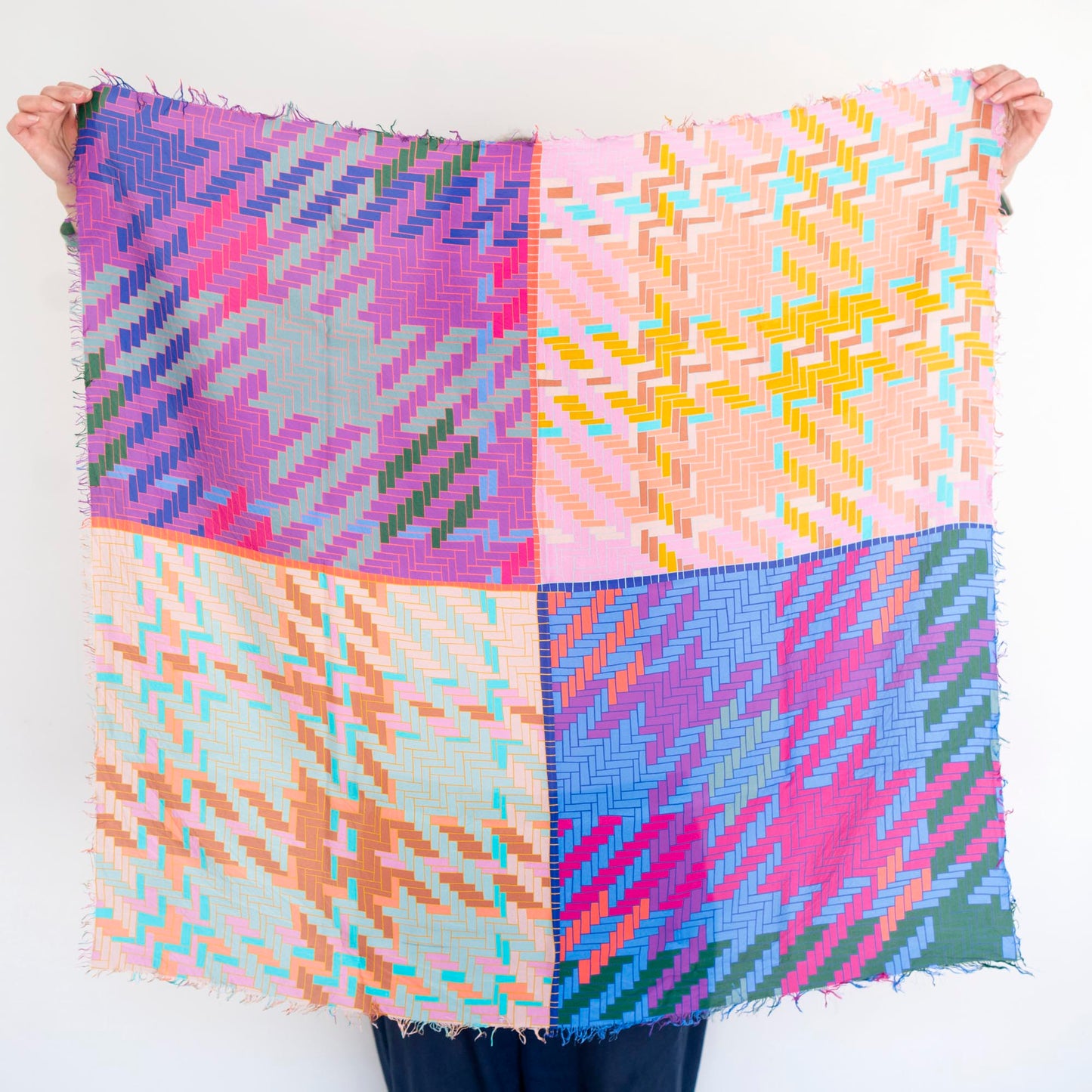 Summer in the Desert Silk Wild Rag Scarf - Tartan & Tweed