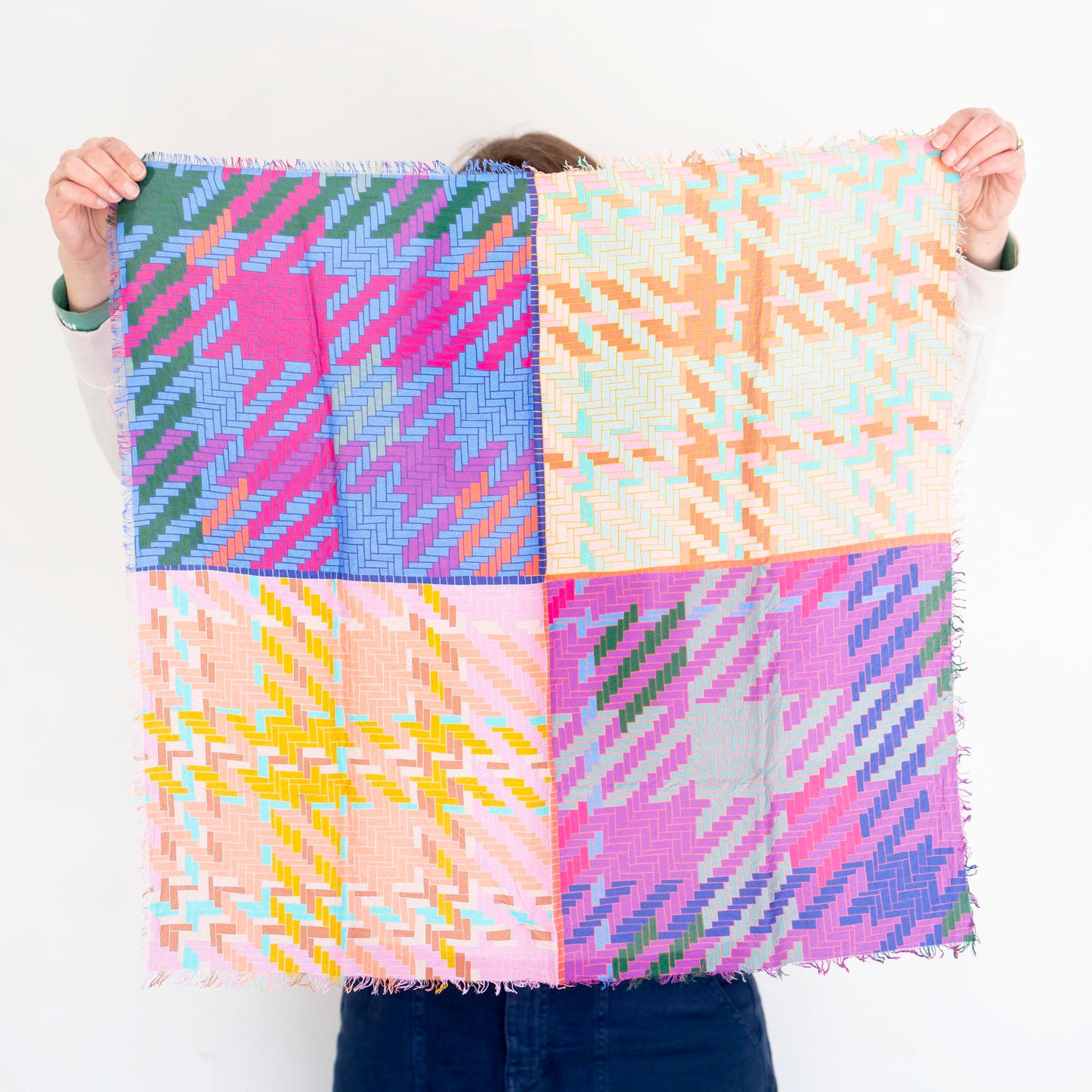 Summer in the Desert Silk Bandana Scarf - Tartan & Tweed