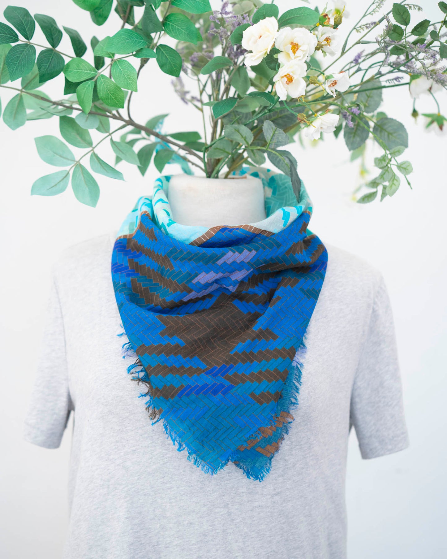 Winter Cotton Scarf - Tartan & Tweed