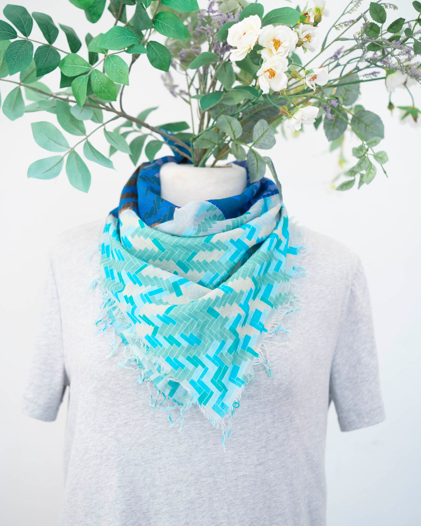 Winter Cotton Scarf - Tartan & Tweed