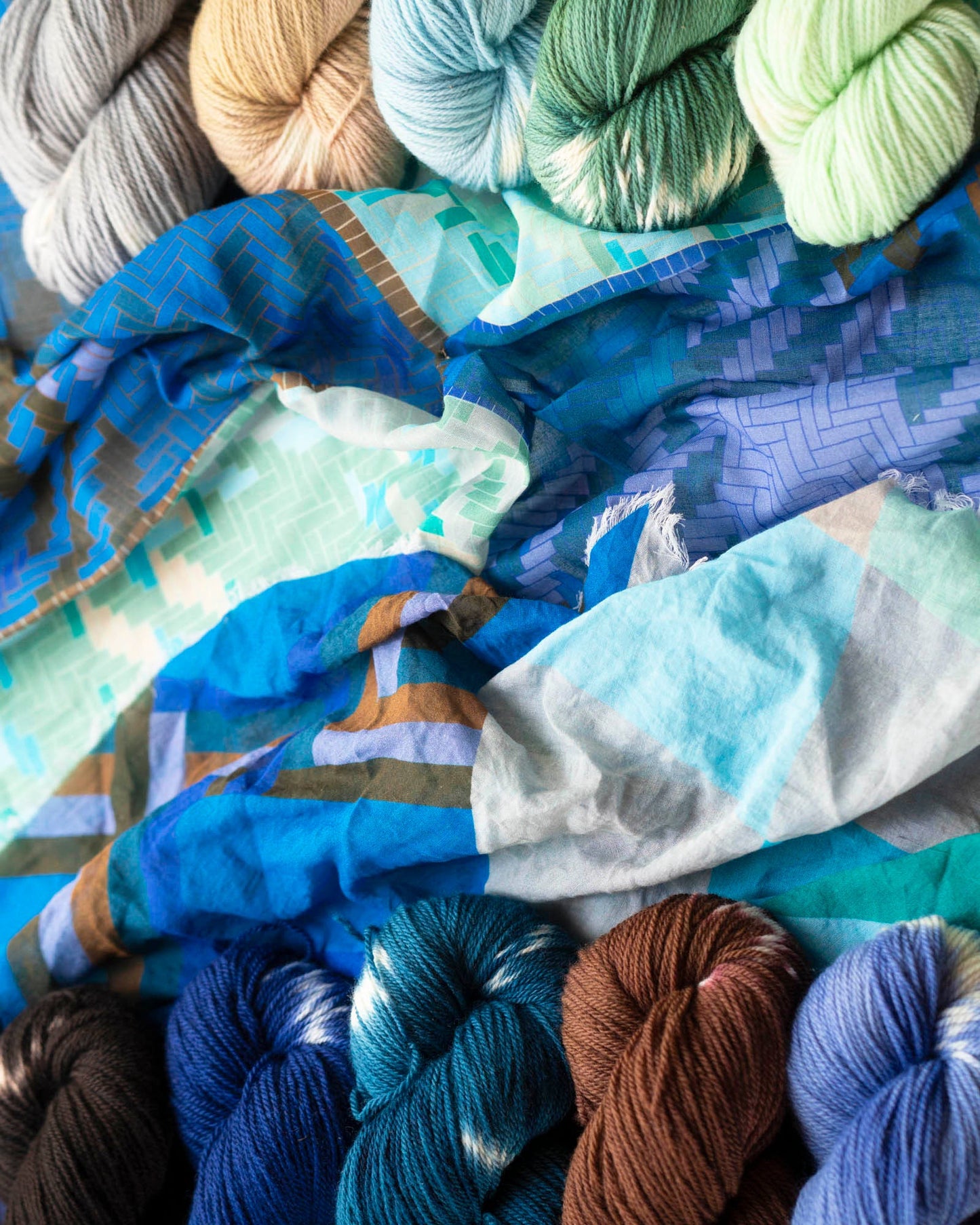 Winter on the Coast Hand Dyed Yarn