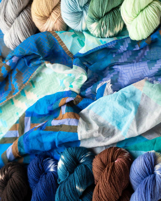 Winter on the Coast Hand Dyed Yarn