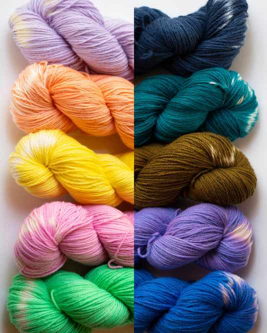 Spring in the Mountains Hand Dyed Yarn
